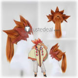 Pokemon Scarlet and Violet Alder Professor Sada Giacomo Ryme White Black Styled Cosplay Wig
