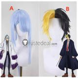 Mashle Magic and Muscles Rayne Ames Abyss Razor Abel Walker Silver Blue Styled Cosplay Wig
