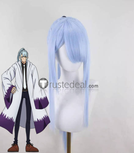 Mashle Magic and Muscles Rayne Ames Abyss Razor Abel Walker Silver Blue Styled Cosplay Wig