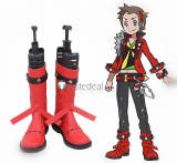 Pokemon RSE Ruby Brendan Contest ORAS Green Red Cosplay Shoes