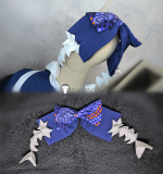 Final Fantasy XIV FF14 FFXIV Lalafell Sailor Uniform Blue Pink Cosplay Costume