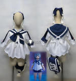 Final Fantasy XIV FF14 FFXIV Lalafell Sailor Uniform Blue Pink Cosplay Costume