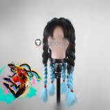 Street Fighter VI 6 Lily Kimberly Edmond Honda Sumo Vega Blonde Black Blue Styled Cosplay Wig