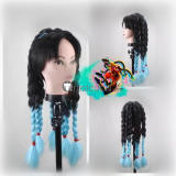 Street Fighter VI 6 Lily Kimberly Edmond Honda Sumo Vega Blonde Black Blue Styled Cosplay Wig