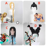 Street Fighter VI 6 Lily Kimberly Edmond Honda Sumo Vega Blonde Black Blue Styled Cosplay Wig