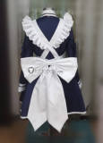 Tsuki ni Yorisou Otome no Sahou Asahi Kokura Blue White Maid Cosplay Costume