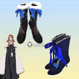 Castlevania Vampire Dracula Lenore Blue Black Cosplay Shoes Boots