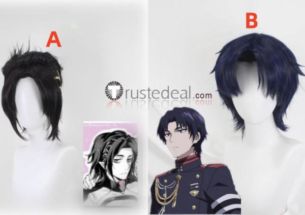 Seraph of the End Owari no Serafu Guren Ichinose Rene Simm Styled Cosplay Wig