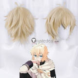 Seraph of the End Owari no Serafu Mikaela Hyakuya Yuichiro Hyakuya Short Black Blonde Cosplay Wig