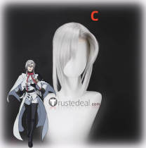 Seraph of the End Owari no Serafu Ferid Bathory Silver Purple Ponytail Styled Cosplay Wig