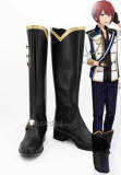 Ensemble Stars Knights Ritsu Arashi Izumi Tsukasa Leo Team Uniform Black Cosplay Shoes Boots