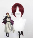 Seraph of the End Owari no Serafu Crowley Eusford Red Black Braid Cosplay Wig