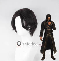 Dishonored Corvo Attano Halloween Dark Brown Styled Cosplay Wig