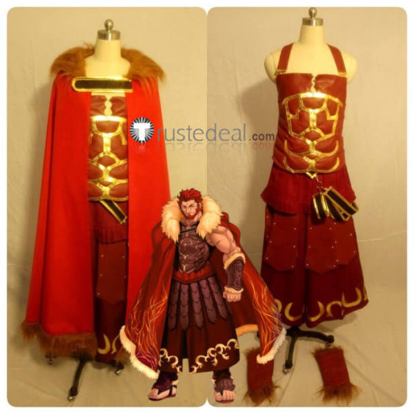 Fate Stay Night Fate Zero Rider Iskandar Alexander Red Cosplay Costume2