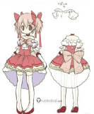 iCOS Puella Magi Madoka Magica Walpurgisnacht Rising Movie Kaname Madoka Pink Lolita Dress Cosplay Costume