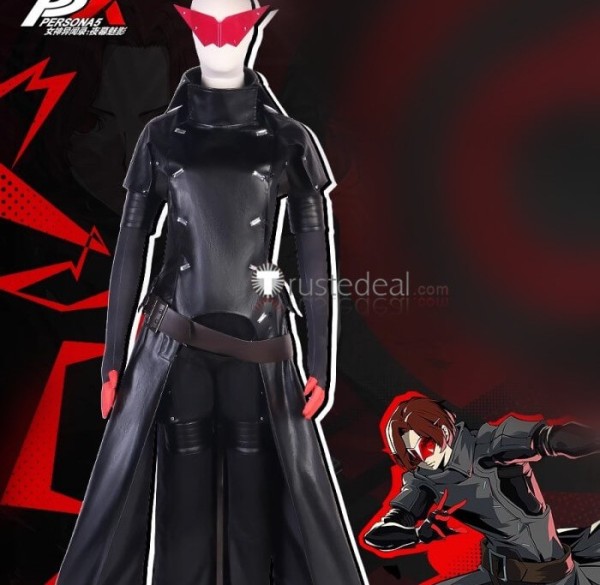 Persona 5 The Phantom X P5X Protagonist Wonder Black Suit Cosplay Costume