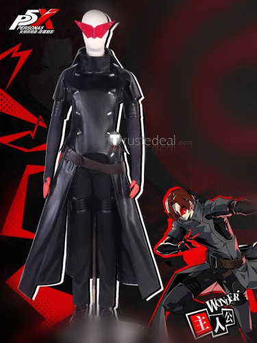 Persona 5 The Phantom X P5X Protagonist Wonder Black Suit Cosplay Costume