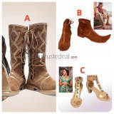 Aladdin Movie Film 2019 Princess Jasmine Prince Aladdin Cosplay Boots Shoes