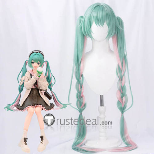 Vocaloid Hatsune Miku Autumn Date 15th Anniversary Strawberry Cosplay Wig