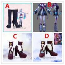League of Legends LOL Popstar Spirit Blossom Snow Moon Ahri Cosplay Boots Heels Shoes