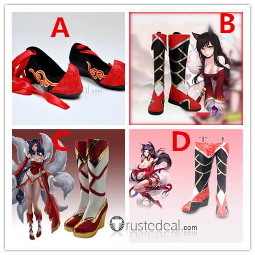 League of Legends Classic Ahri Champions Cosplay Shoes Boots
