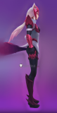 Commission League of Legends LOL Challenger Ahri Midnight Arcade Cosplay Boots Shoes