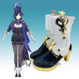 Genshin Impact Fontaine Clorinde Purple Blue Cosplay Costume