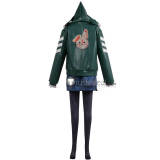 Dead by Daylight Feng Min Halloween Pink Green Bunny Hoodie Cosplay Costume