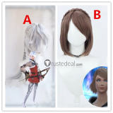 Final Fantasy XIV FF14 FFXIV Athena Alisaie Leveilleur Silver White Cosplay Wig