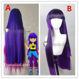 Glitch Techs Miko Kubota Purple Pink Black Cosplay Wig