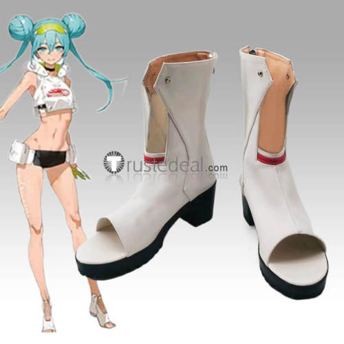 Vocaloid Hatsune Miku With You Race Summer Symphony Cosplay Boots Shoes Heels