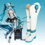 Vocaloid Hatsune Miku With You Race Summer Symphony Cosplay Boots Shoes Heels