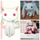 Puella Magi Madoka Magica Kyubey Charlotte Pink Doll Plush Cosplay Props