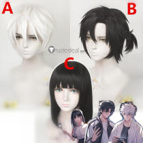 Link Click Cheng Xiaoshi Lu Guang Qiao Ling Black White Cosplay Wig