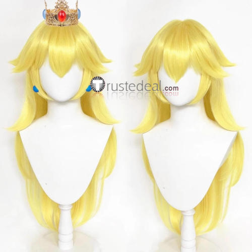 Super Mario Bros Bowsette Princess Bowser Princess Peach Princess Daisy Princess Rosalina Blonde Cosplay Wig