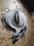 Vocaloid V Flower Silver White Black Styled Cosplay Wig