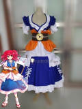 Touhou Project Komachi Onozuka Blue White Cosplay Costume