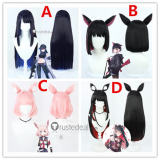 Blue Archive Joumae Saori Kyouyama Kazusa Kosaka Wakamo Niko Pink Blue Cosplay Wig Ears