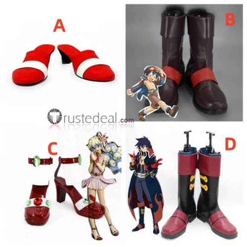 Tengen Toppa Gurren Lagann Nia Teppelin Simon Cosplay Boots Shoes