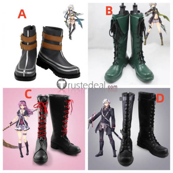 The Legend of Heroes Trails of Cold Steel IV Renne Rean Schwarzer Ashen Chevalier Fie Claussell Cosplay Shoes Boots