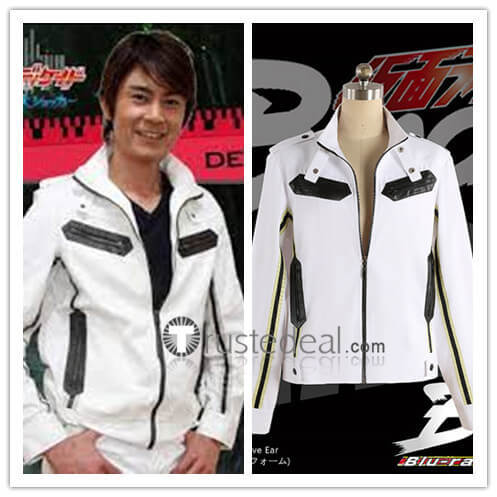 Kamen Rider BLACK RX Kohtaro Minami Koh-Taroh Minami White Black Jacket Cosplay Costume