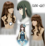 UN-GO Rie Kaishou Brown Curly Cosplay Wig