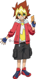 YuGiOh SEVENS Yuga Ohdo Red Cosplay Costume