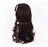 Wreck-It Ralph 2 Ralph Breaks the Internet Shank Dark Brown Cosplay Wig 60cm