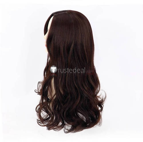 Wreck-It Ralph 2 Ralph Breaks the Internet Shank Dark Brown Cosplay Wig 60cm