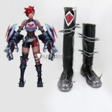 League of Legends LOL Vi Valentine's Day Mistletoe LeBlanc Miss Fortune Caitlyn Officer Cosplay Boots Shoes