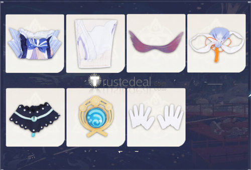 Genshin Impact Kokomi Sangonomiya Cosplay Costume Custom Size