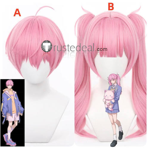 Link Click Li Tianchen Li Tianxi Pink Cosplay Wig Heart Wings Hair Accessories
