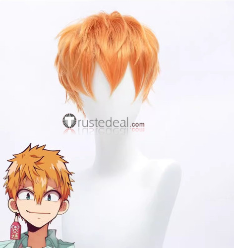 Jibaku Shounen Hanako kun Yashiro Nene Hanako Minamoto Kou Black Blonde Cosplay Wig