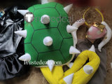 Super Mario Bros Bowsette Princess Bowser Turtle Shell Crown Horns Black Cosplay Costume 1
